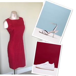 Talbots Red Sheath Dress